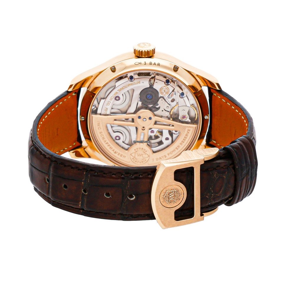 IWC Portuguese Perpetual Calendar Mens watch Unisex Automatic Rose gold IW5033-02 Replica 5