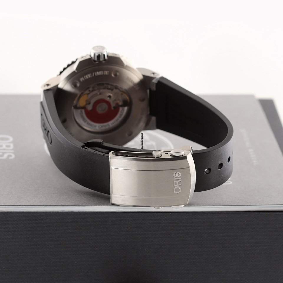 IMG_9081 Oris Aquis Titanium Date Mens watch Unisex Automatic Titanium 01 733 7730 7153-07 4 24 64TEB Replica 5