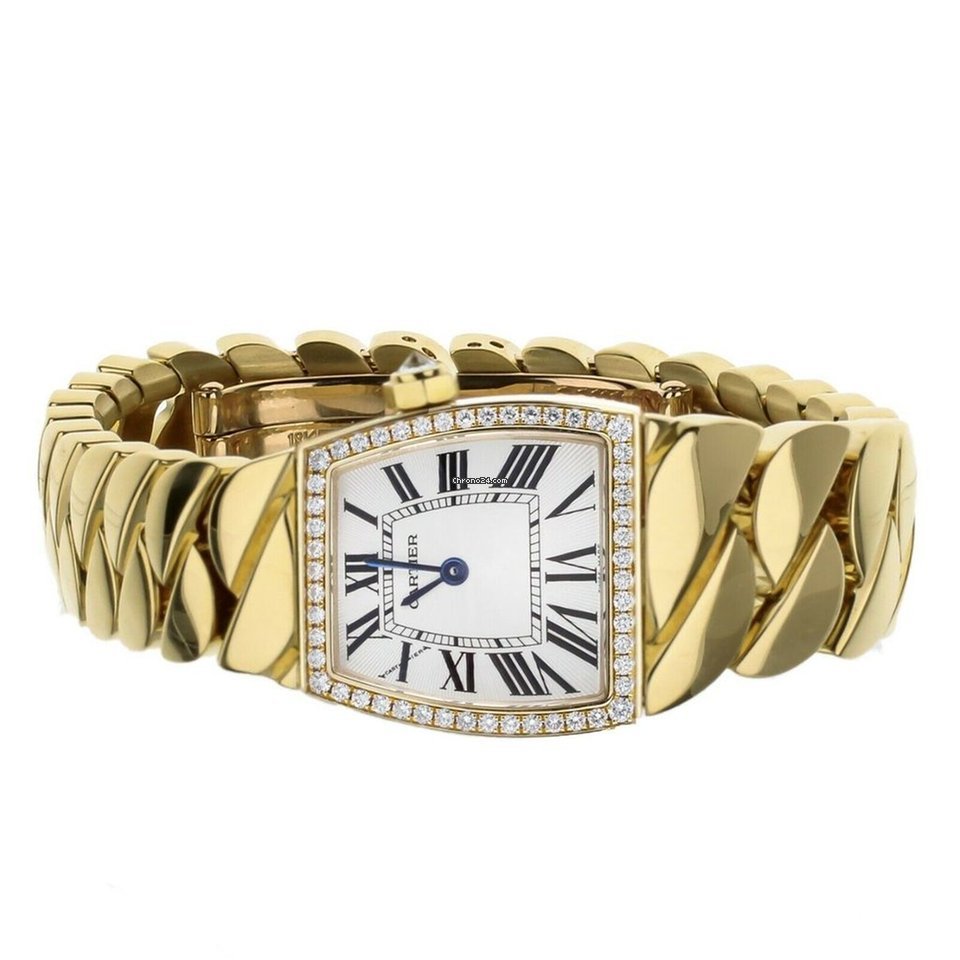 IMG_9081 Cartier La Dona de Cartier Womens watch Quartz Yellow gold WE60040H Replica 5