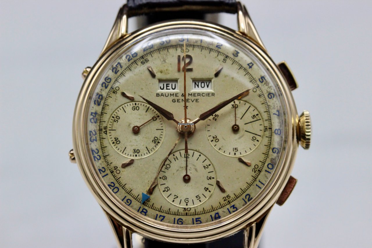 Baume & Mercier Mens watch Unisex Manual winding Yellow gold 128958 Replica 5
