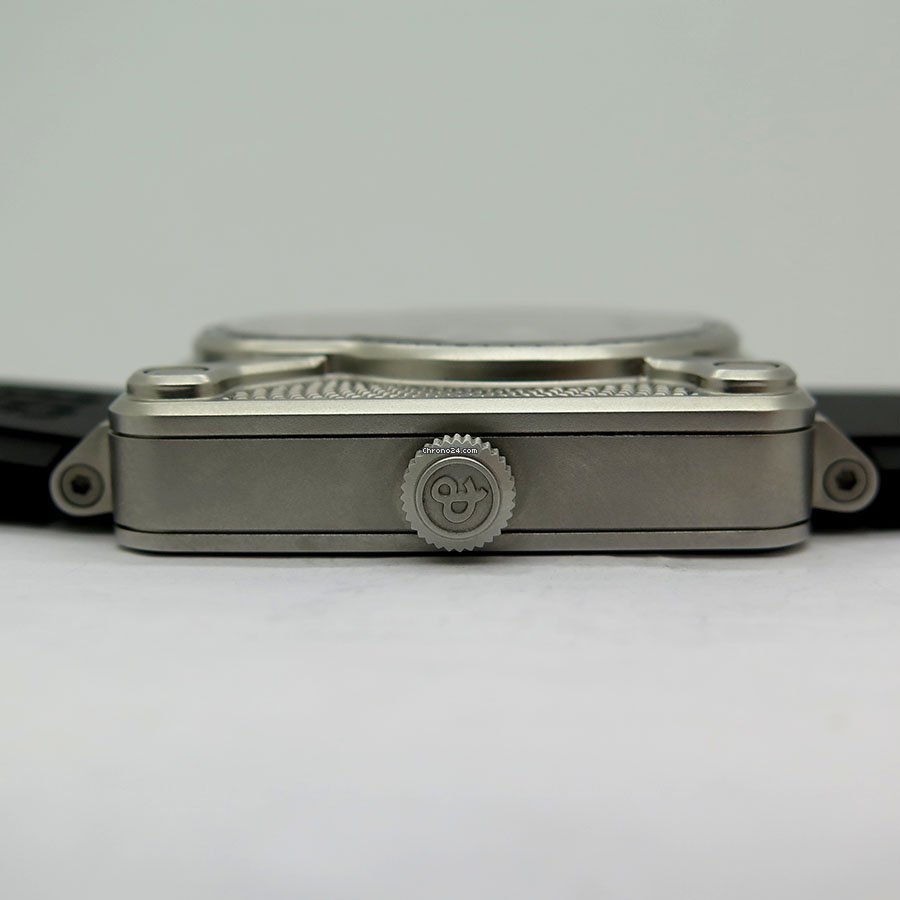 IMG_9081 Bell & Ross BR 01 Mens watch Unisex Manual winding Steel BR01-SKULL-SK-ST Replica 5
