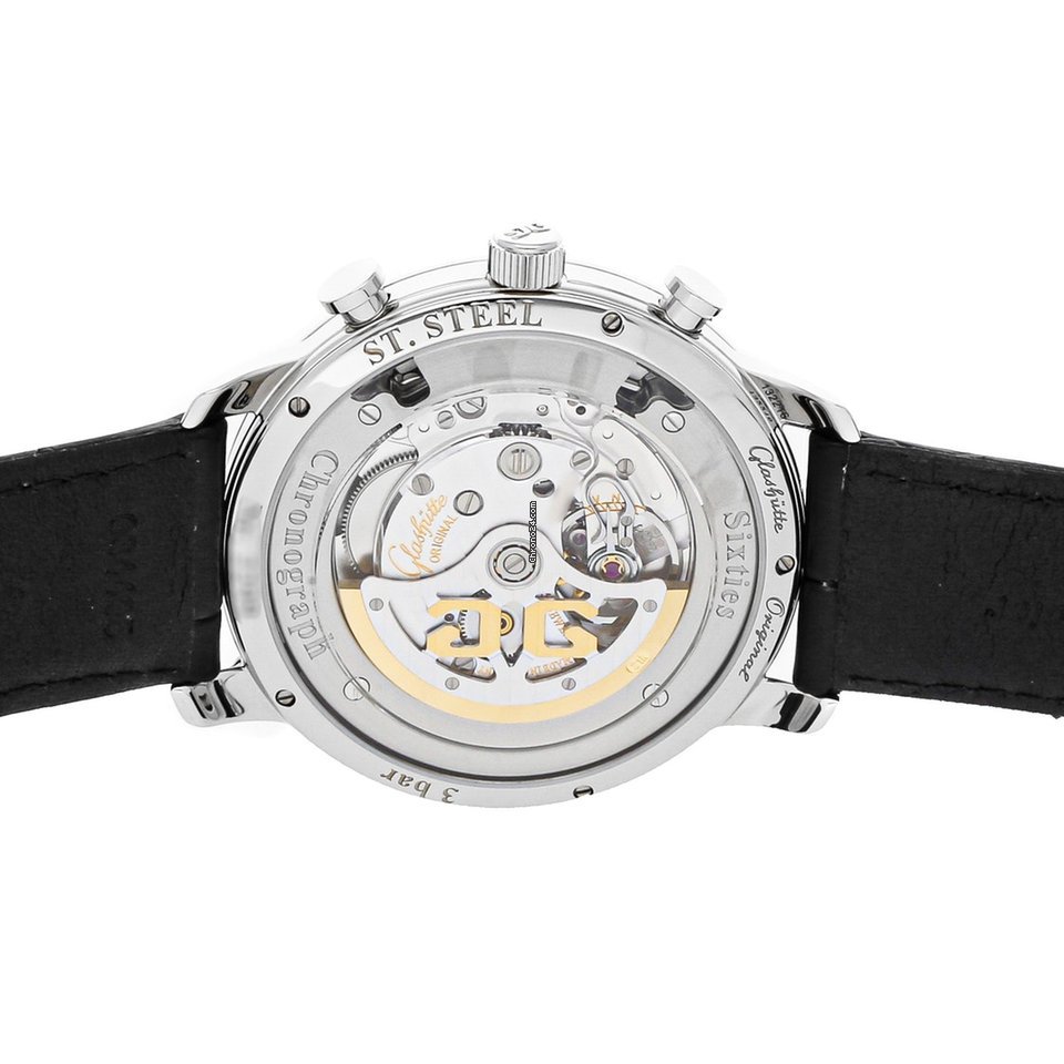 IMG_9081 Glashutte Original Sixties Chronograph Mens watch Unisex Automatic Steel 1-39-34-04-22-04 Replica 5