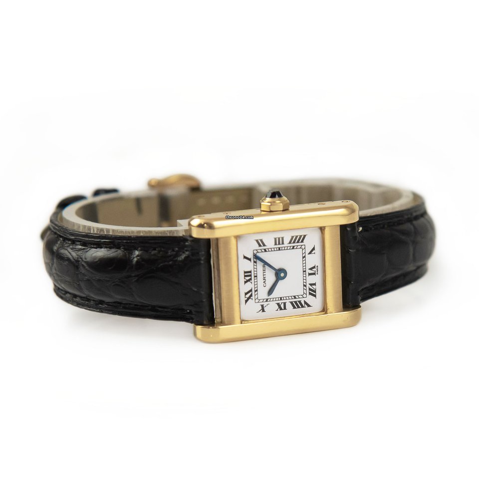 Cartier Tank Womens watch Manual winding Yellow gold 78093 Replica 5