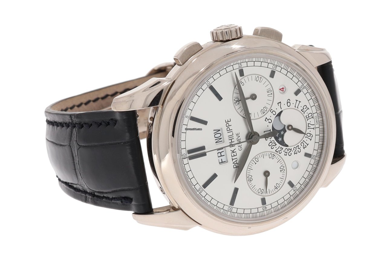 Patek Philippe Perpetual Calendar Chronograph Mens watch Unisex Manual winding White gold 5270G-001 Replica 5