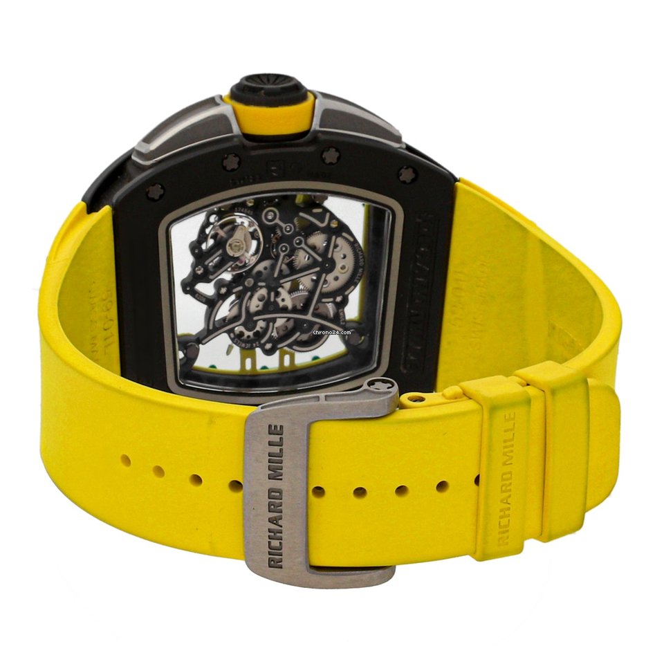 IMG_9081 Richard Mille RM 061 Mens watch Unisex Manual winding Ceramic RM61-01 CA-TZP Replica 5