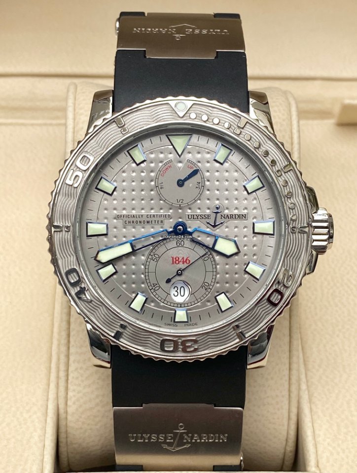 Ulysse Nardin Maxi Marine Diver Mens watch Unisex Automatic Steel 263-33-3 92 Replica 5