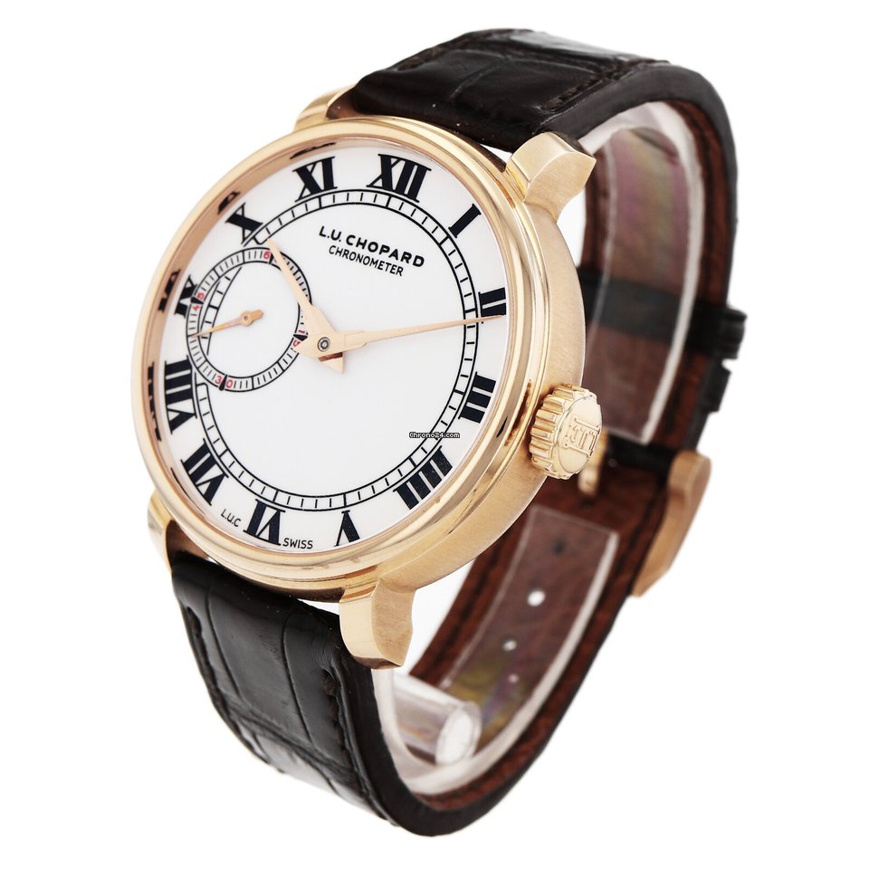 IMG_9081 Chopard L.U.C Mens watch Unisex Manual winding Yellow gold NUMBER 161963-5001 Replica 5