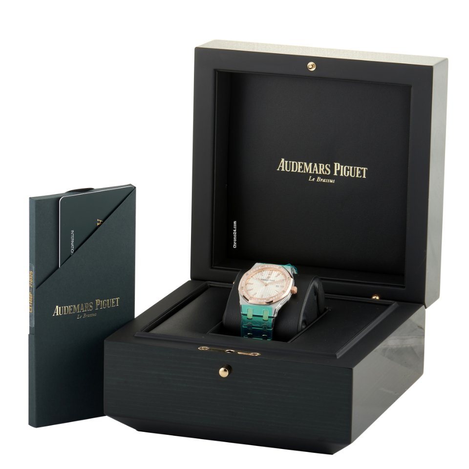 IMG_9081 Audemars Piguet Royal Oak Lady Mens watch Unisex Quartz Steel 67651SR.ZZ.1261SR.01 Replica 5
