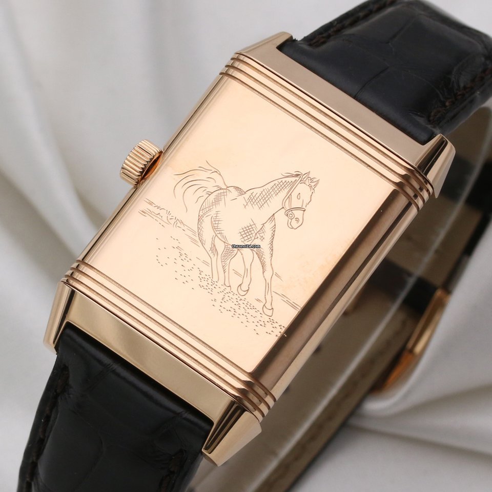 IMG_9081 Jaeger-LeCoultre Reverso Grande Taille Mens watch Unisex Manual winding Rose gold 270.2.62 Q2702521 Replica 5