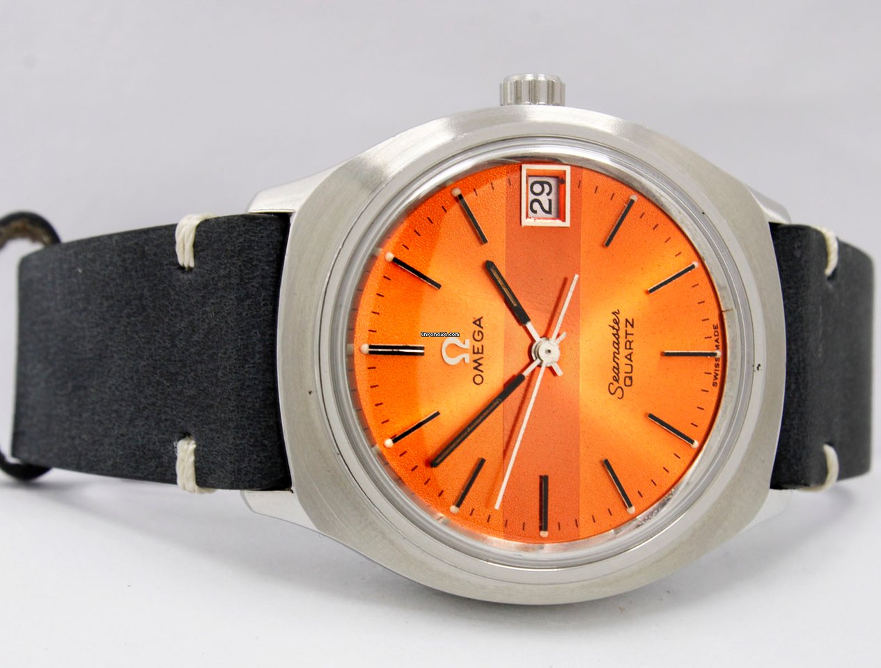 IMG_9081 Omega Seamaster Mens watch Unisex Quartz Steel 196.0030 Replica 5