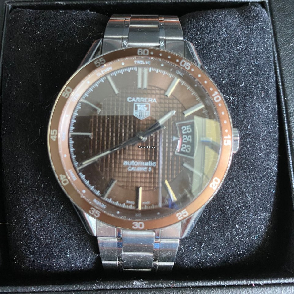 IMG_9081 TAG Heuer Carrera Calibre 5 Mens watch Unisex Automatic Steel WV211N Replica 5