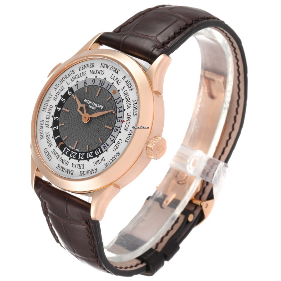 IMG_9081 Patek Philippe World Time Mens watch Unisex Automatic Rose gold 5230R Replica 5