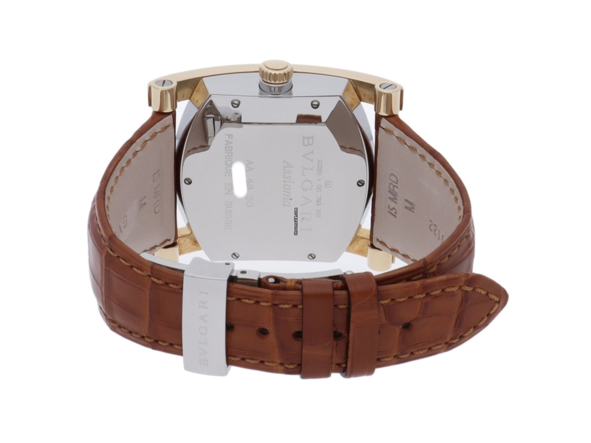 IMG_9081 Bulgari Assioma Mens watch Unisex Automatic Gold Steel AA48C6SGLD Replica 5
