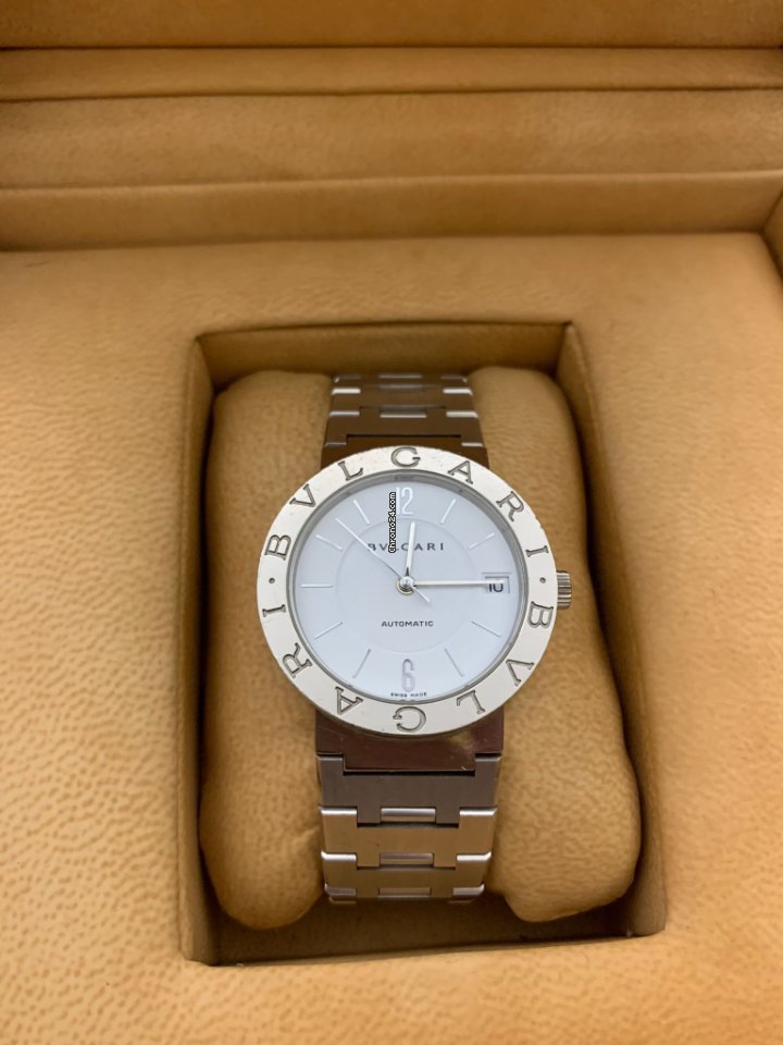 Bulgari Bulgari Mens watch Unisex Automatic White gold BBW33GG AUTO Replica 5