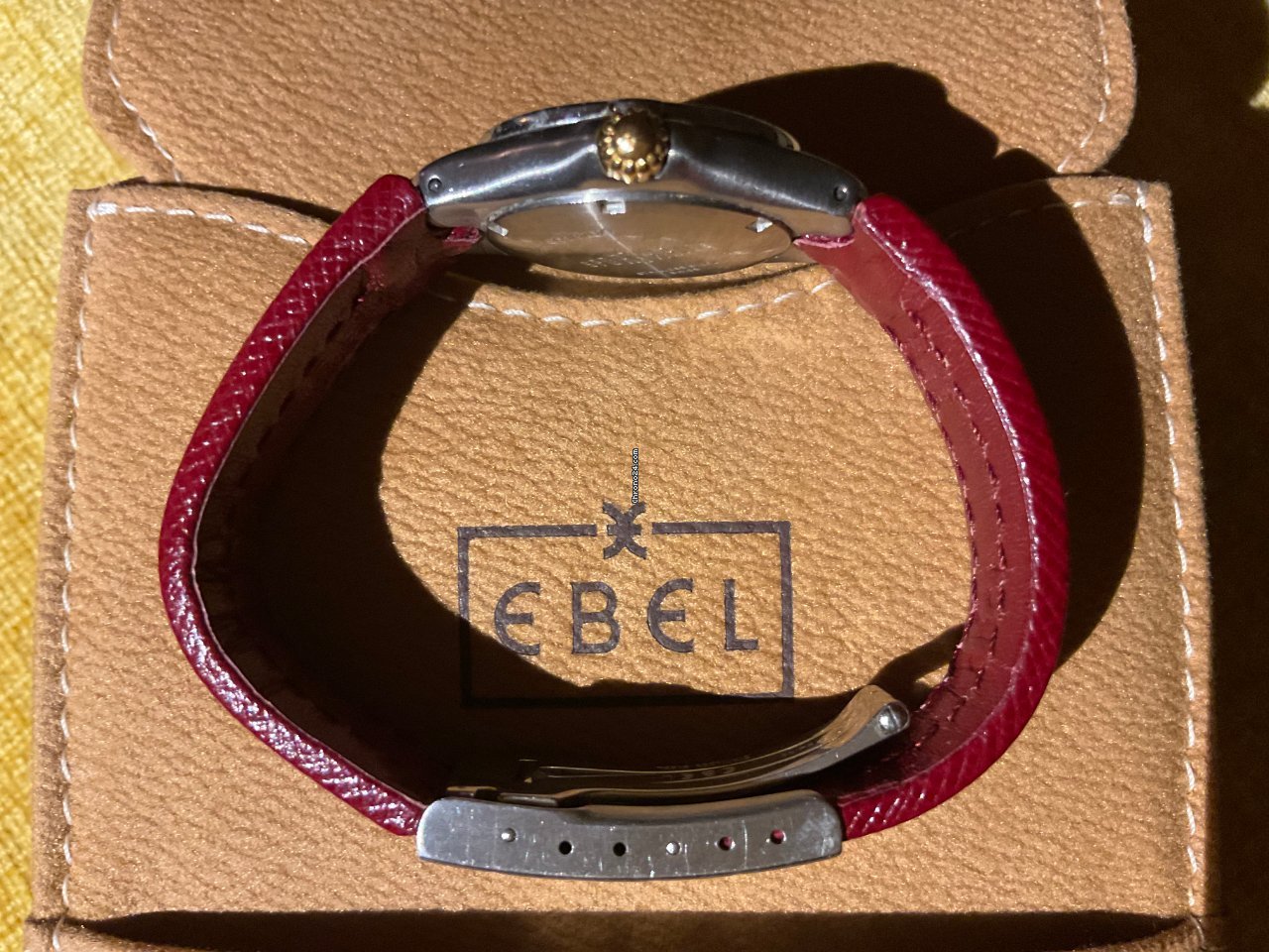 Ebel Sportwave Womens watch Quartz Gold Steel 6087621 Replica 5