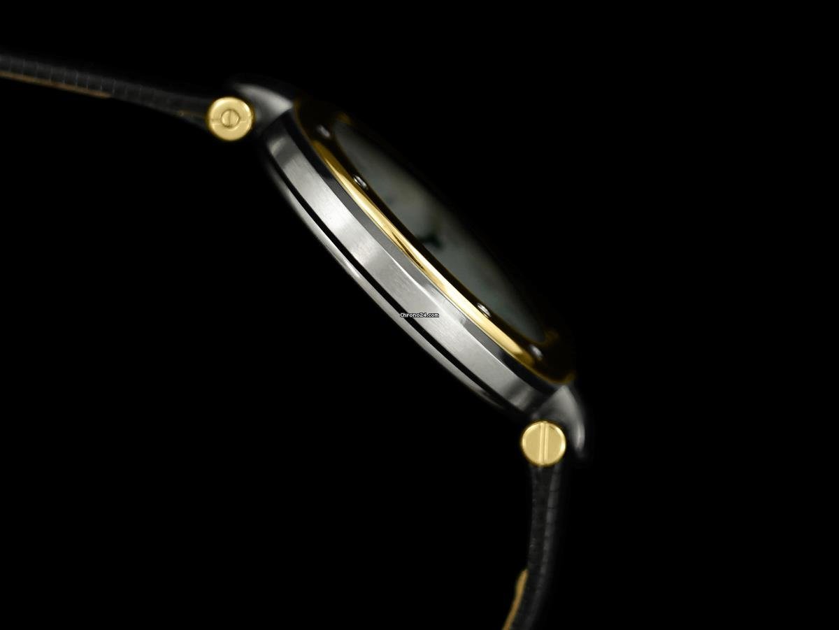 Cartier Santos Mens watch Unisex Quartz Gold Steel 8499ST Replica 5