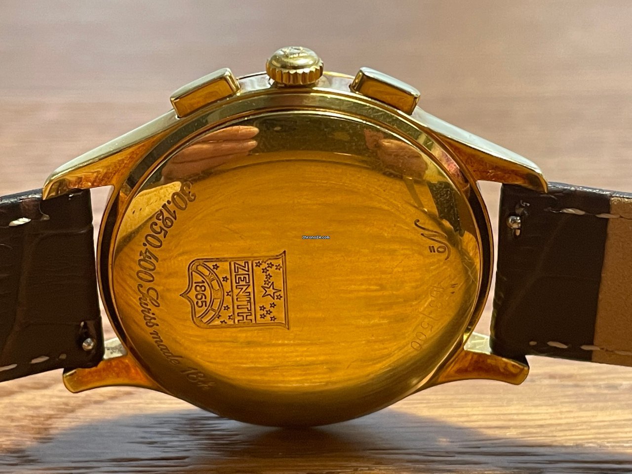 IMG_9081 Zenith El Primero Mens watch Unisex Automatic Yellow gold 30.1250.400 Replica 5