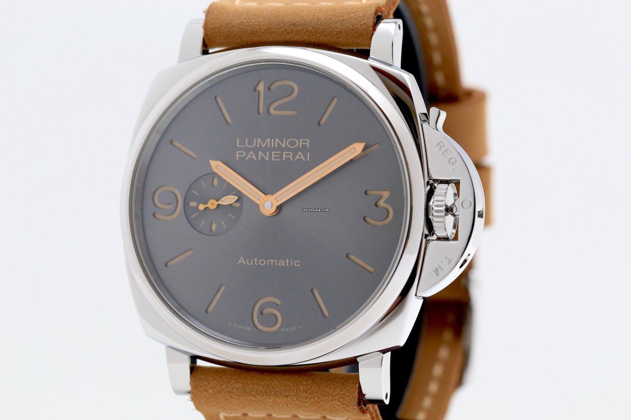 IMG_9081 Panerai Luminor Due Mens watch Unisex Automatic Steel PAM 00739 Replica 5