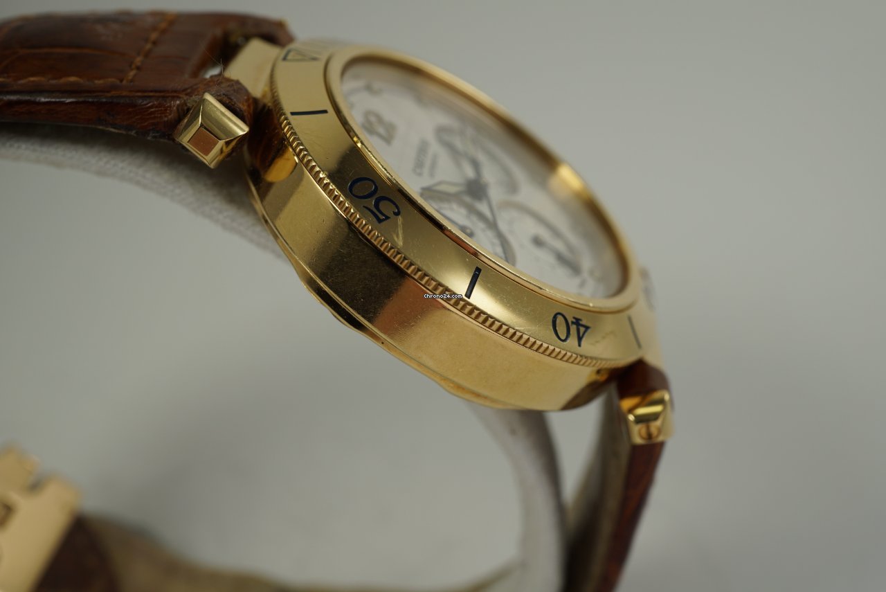 IMG_9081 Cartier Pasha Mens watch Unisex Automatic Yellow gold 2111 Replica 5