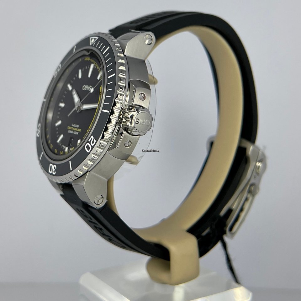 Oris Aquis Depth Gauge Mens watch Unisex Automatic Steel 01 733 7755 4154-Set RS Replica 5