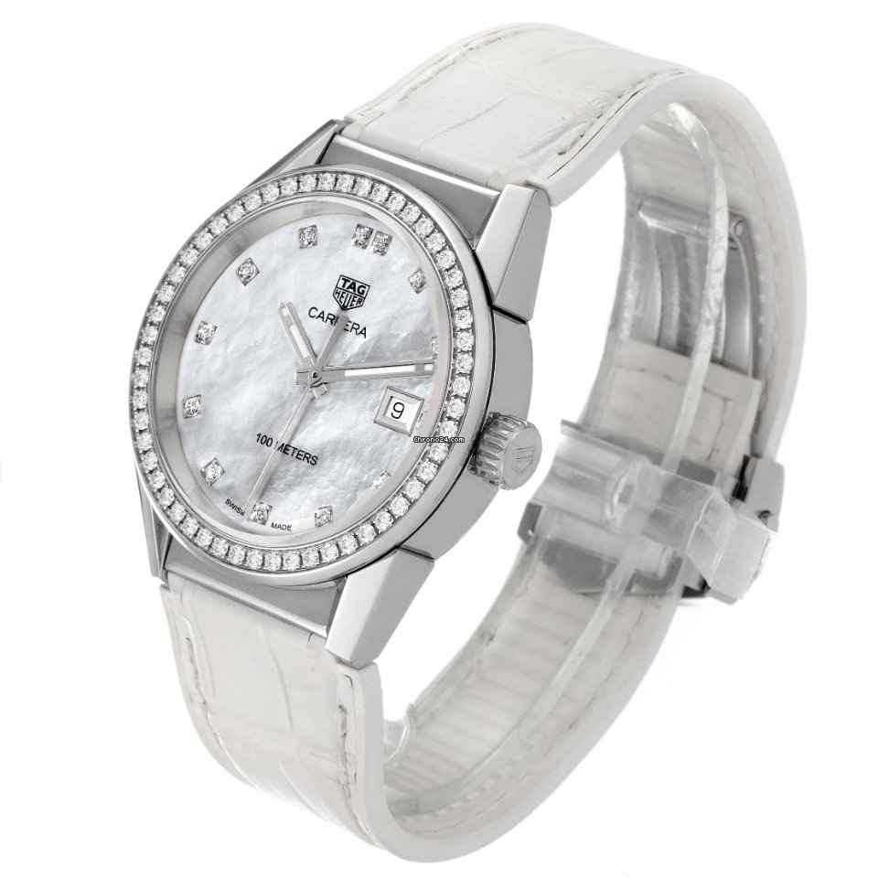 IMG_9081 TAG Heuer Carrera Lady Womens watch Quartz Steel WBG1315.BA0758 Replica 5
