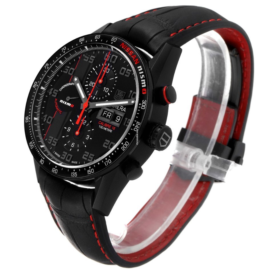 TAG Heuer Carrera Calibre 16 Mens watch Unisex Automatic Titanium CV2A82.FC6237 Replica 5