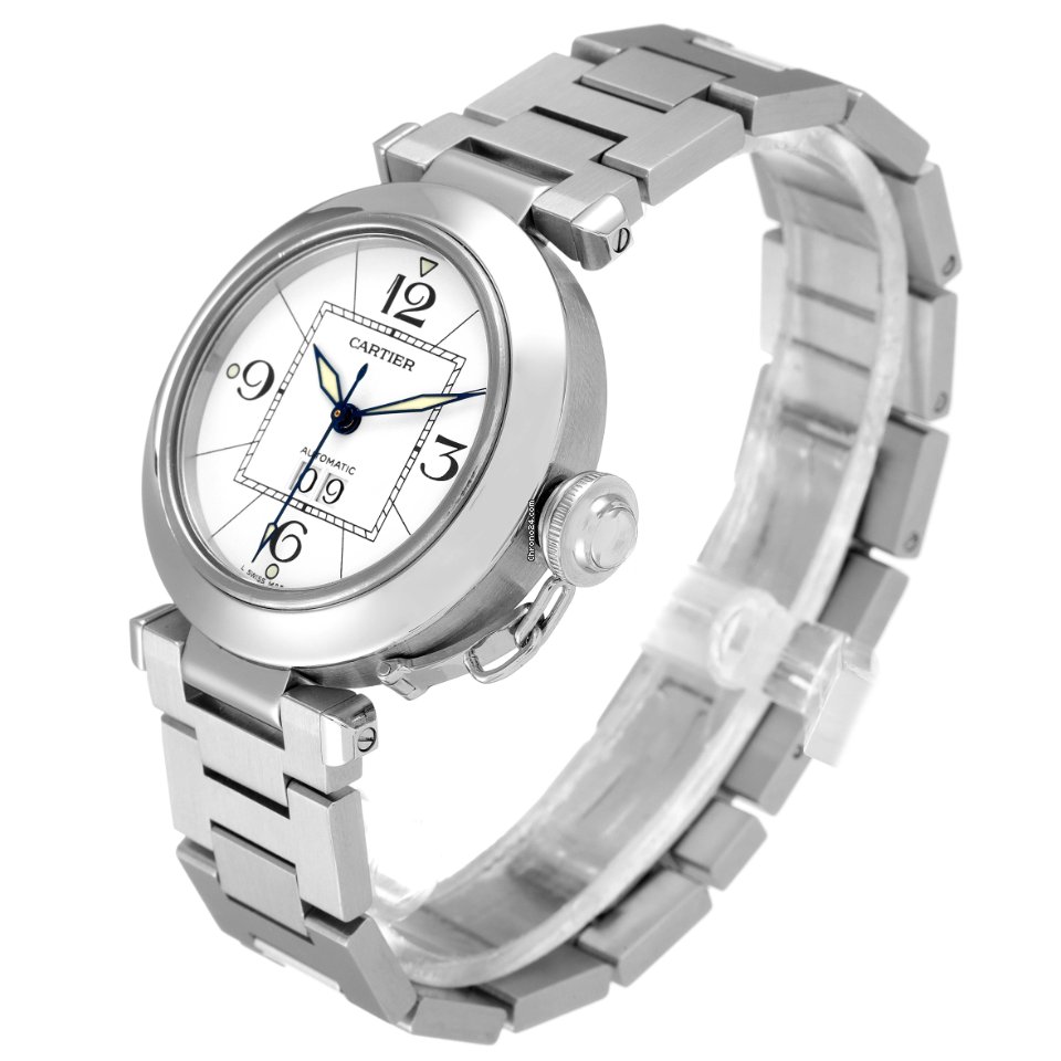 IMG_9081 Cartier Pasha C Mens watch Unisex Automatic Steel W31055M7 Replica 5