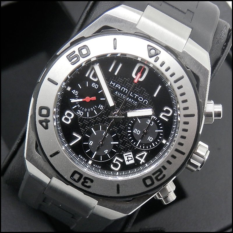 Hamilton Khaki Navy Sub Mens watch Unisex Automatic Steel H78716333 Replica 5