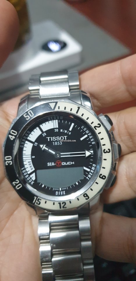 IMG_9081 Tissot Sea-Touch Mens watch Unisex Quartz Steel T026.420.11.051.00 Replica 5