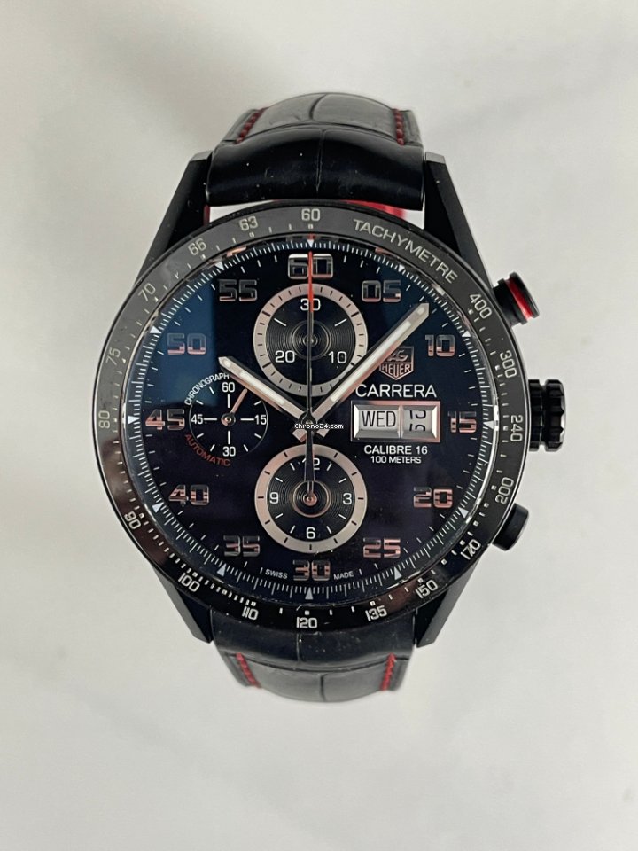 IMG_9081 TAG Heuer Carrera Calibre 16 Mens watch Unisex Automatic Titanium CV2A81.FC6237 Replica 5
