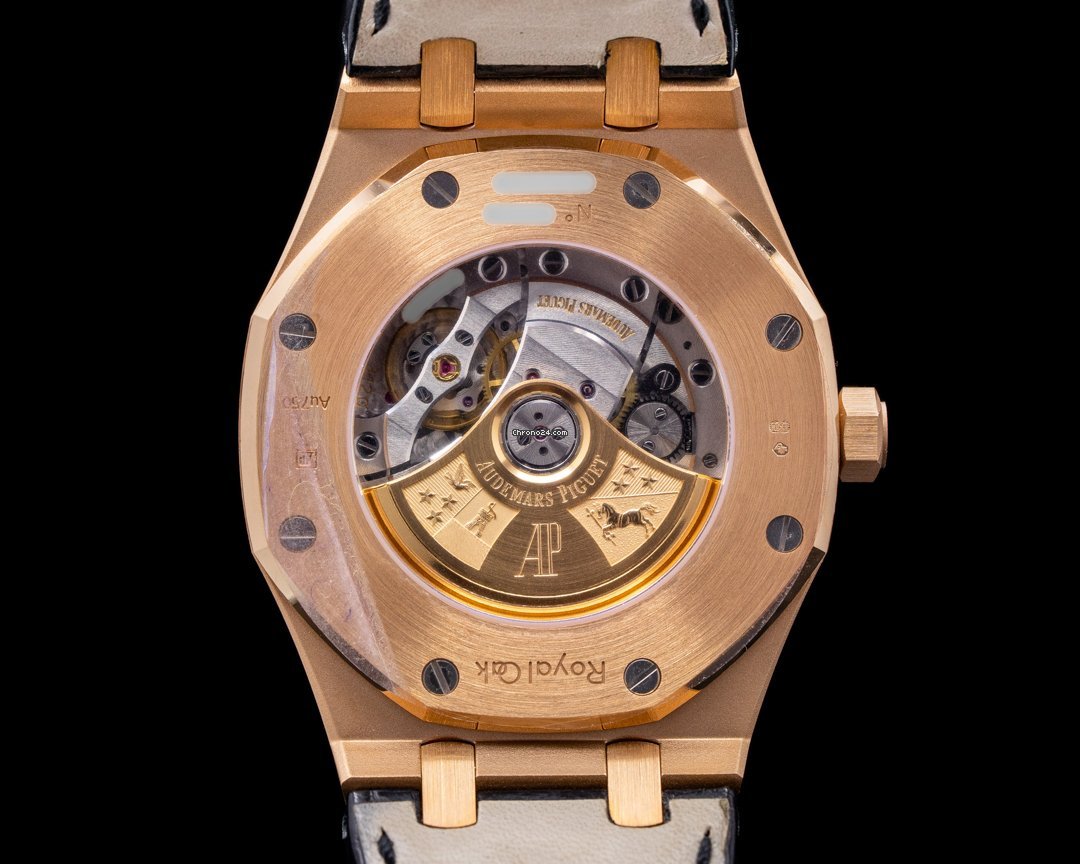 IMG_9081 Audemars Piguet Royal Oak Selfwinding Mens watch Unisex Automatic Rose gold 15400OR.OO.D002CR.01 Replica 5