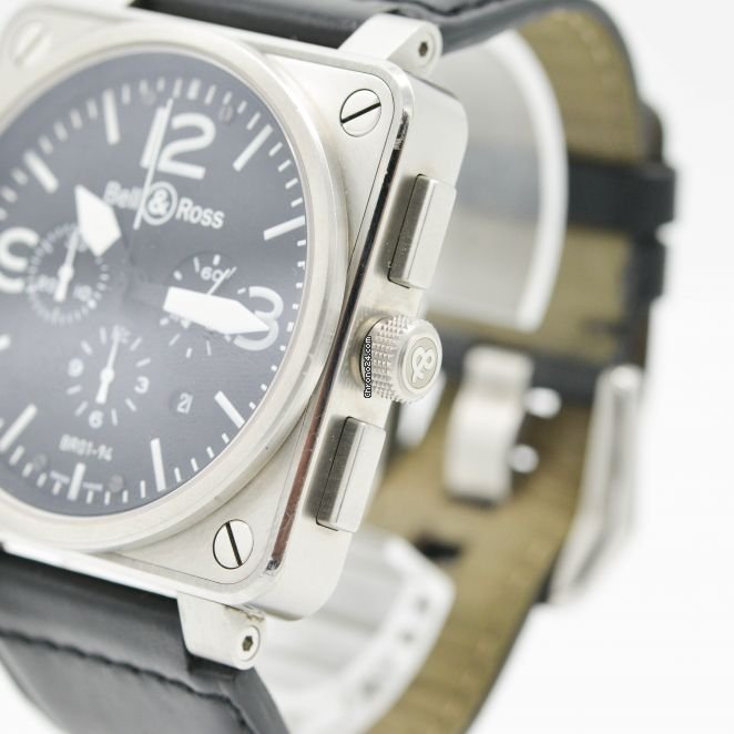IMG_9081 Bell & Ross BR 01-94 Chronographe Mens watch Unisex Automatic Steel BR0194-BL-ST Replica 5