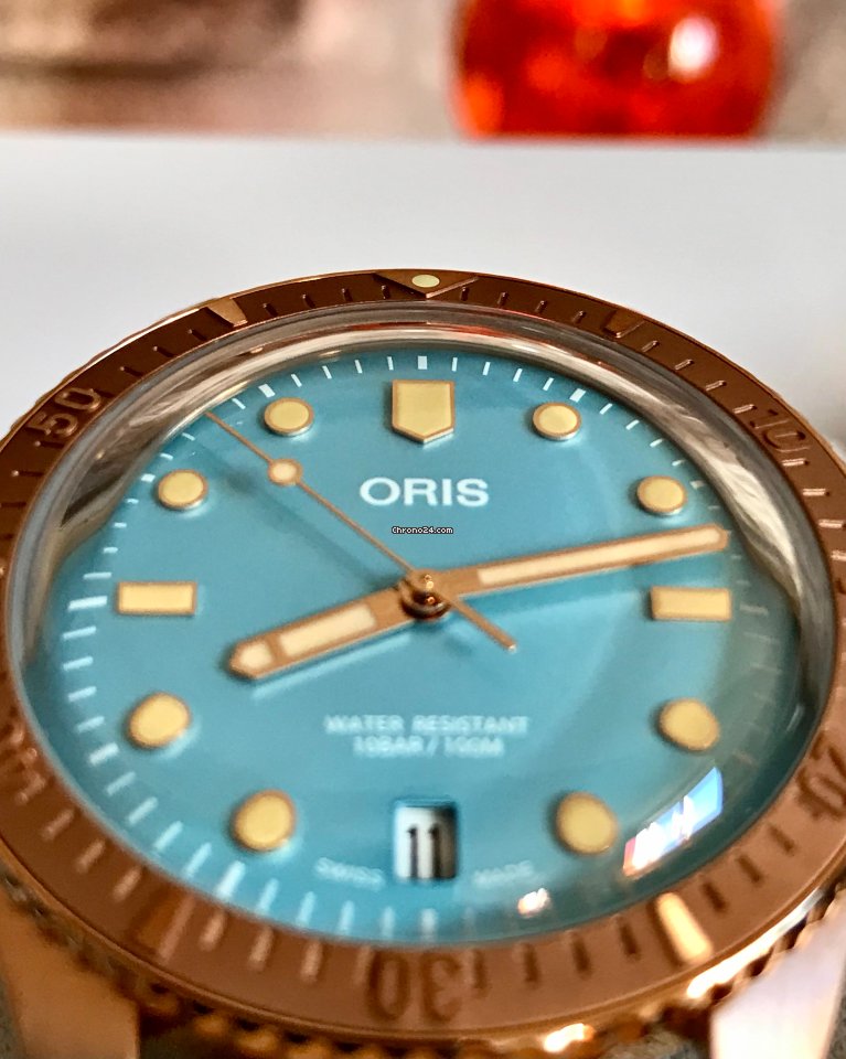 IMG_9081 Oris Divers Sixty Five Mens watch Unisex Automatic Bronze 01 733 7771 3155-07 5 19 04BR Replica 5