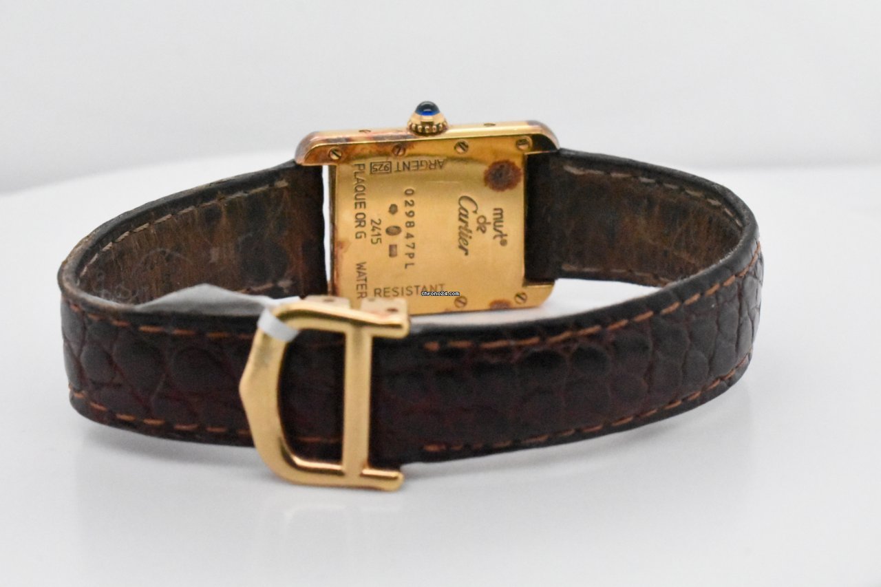 Cartier Tank Womens watch Quartz Silver 2415 Replica 5