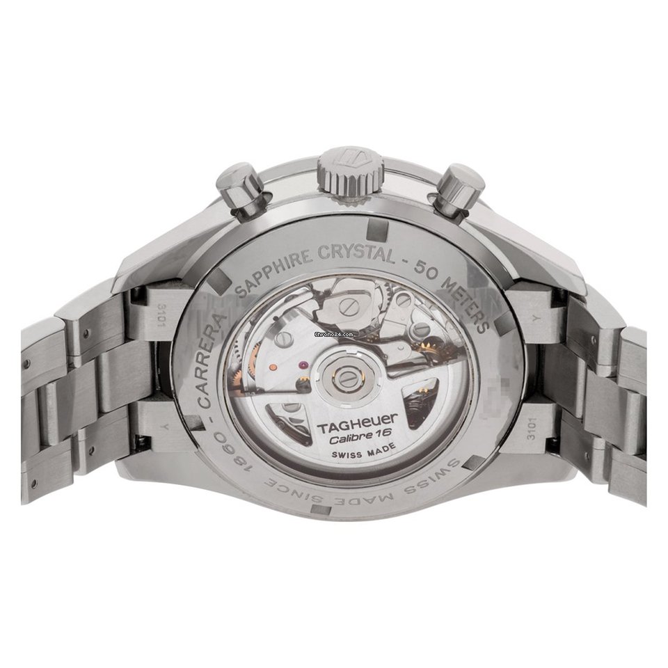 IMG_9081 TAG Heuer Carrera Calibre 16 Mens watch Unisex Automatic Steel CV2016 Replica 5
