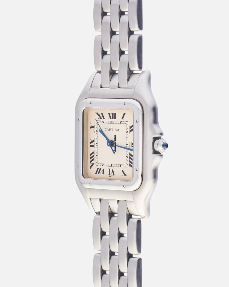 IMG_9081 Cartier Panthere Mens watch Unisex Quartz Steel 130000C Replica 5