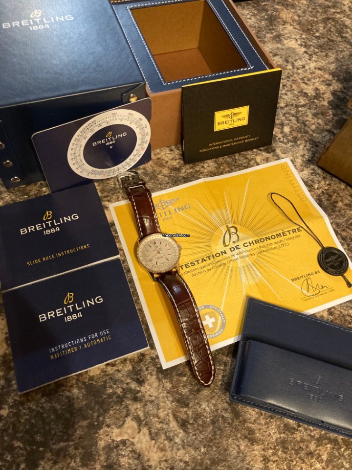 IMG_9081 Breitling Navitimer Mens watch Unisex Automatic Gold Steel U17326211G1P1 Replica 5