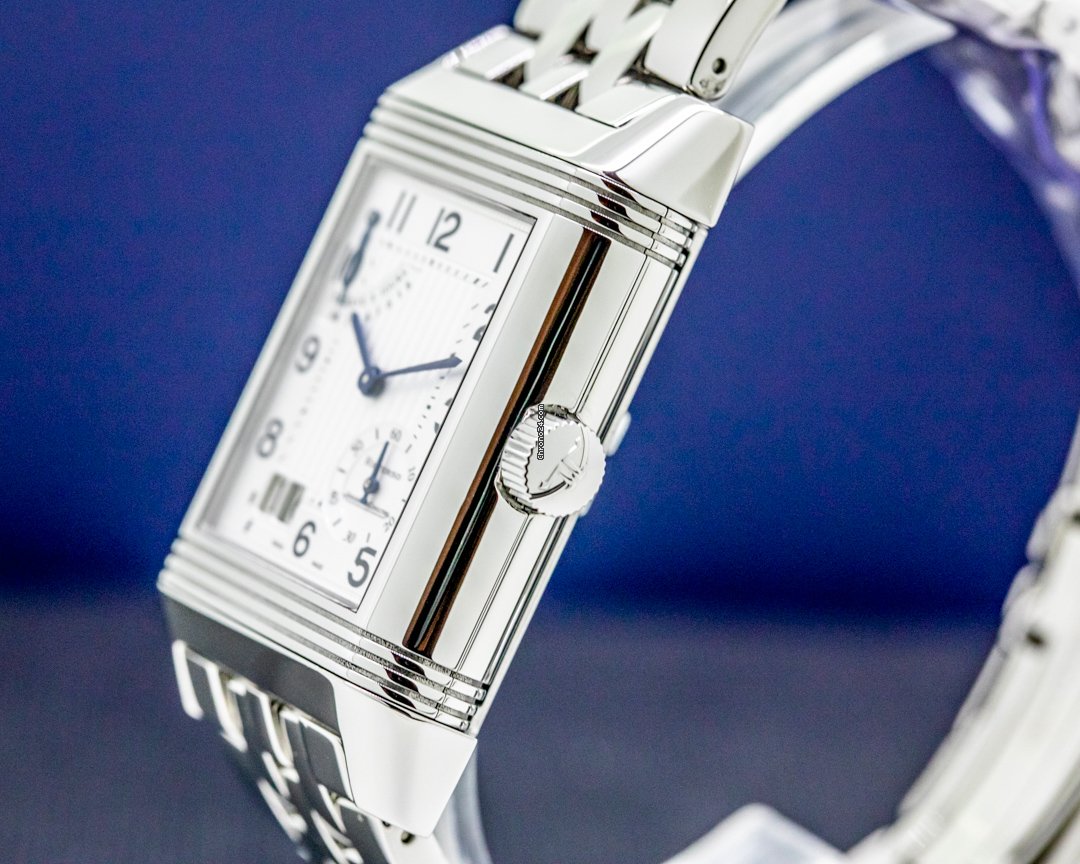 IMG_9081 Jaeger-LeCoultre Reverso Grande Date Mens watch Unisex Manual winding Steel 300.84.20 Replica 5