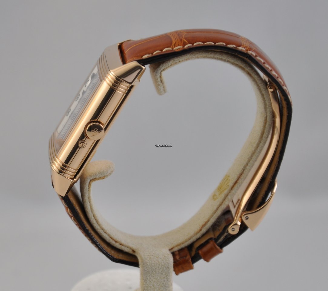 IMG_9081 Jaeger-LeCoultre Reverso Mens watch Unisex Manual winding Rose gold 270.2.63 Replica 5