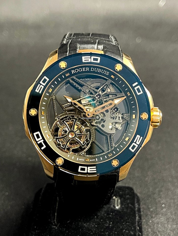 IMG_9081 Roger Dubuis Pulsion Mens watch Unisex Manual winding Rose gold RDDBPU0001 Replica 5