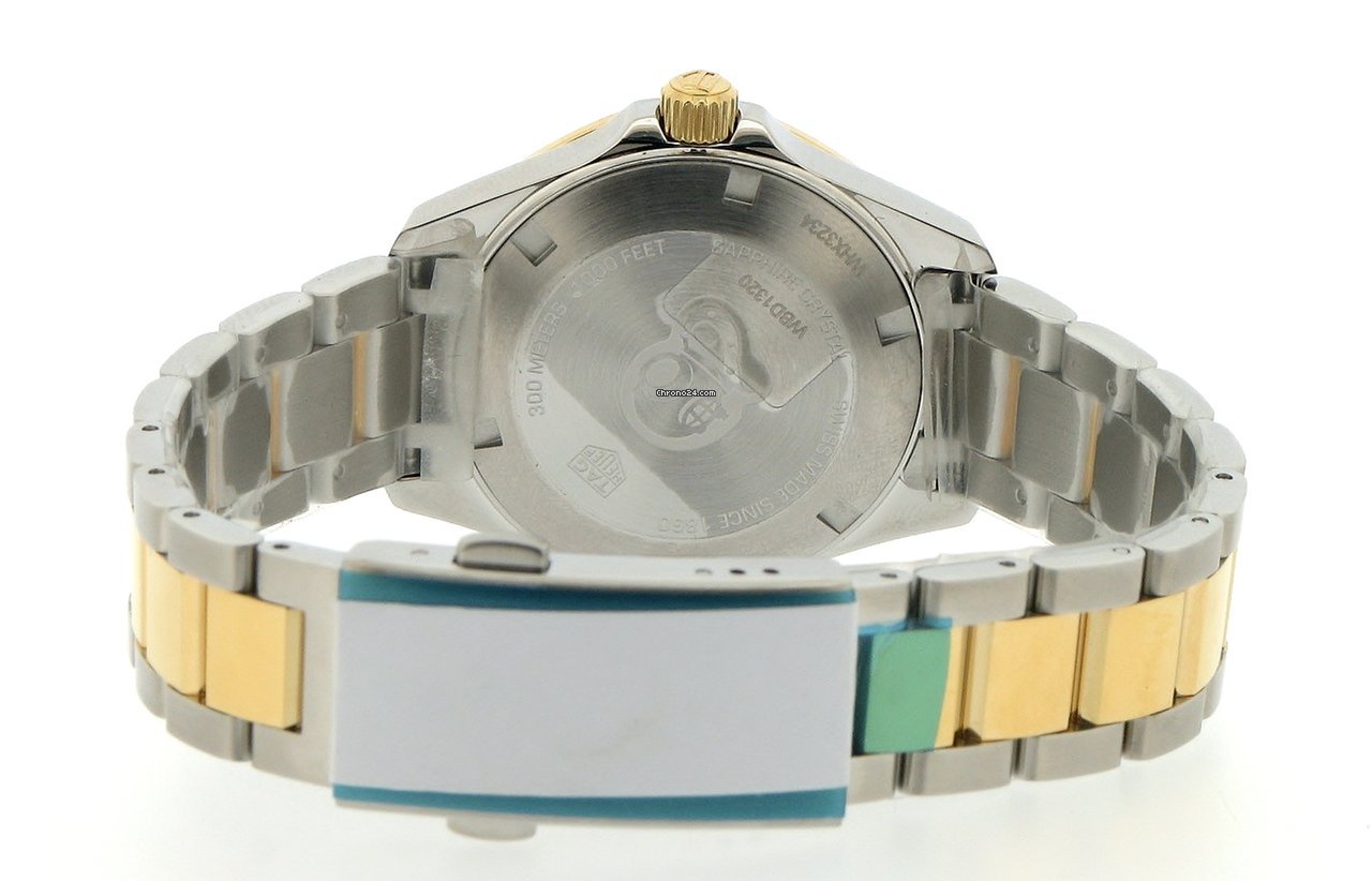 IMG_9081 TAG Heuer Aquaracer Lady Womens watch Quartz Gold Steel WBD1320.BB0320 Replica 5