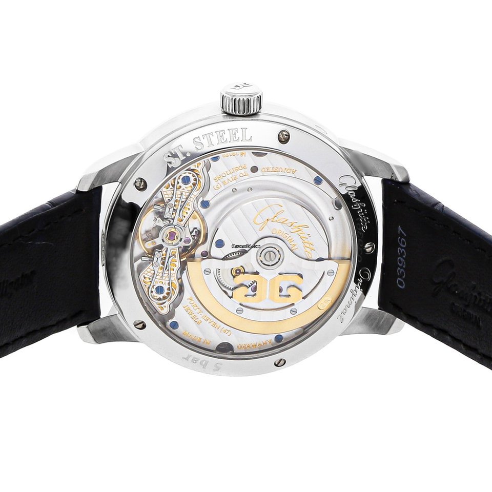 IMG_9081 Glashutte Original PanoMaticLunar Mens watch Unisex Automatic Steel 90-02-46-32-35 Replica 5