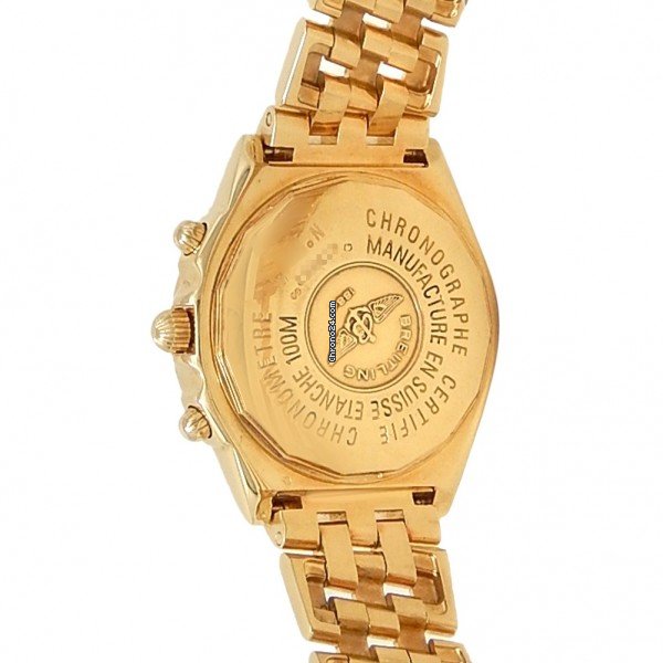 IMG_9081 Breitling Chronomat Mens watch Unisex Automatic Yellow gold K13352 Replica 5