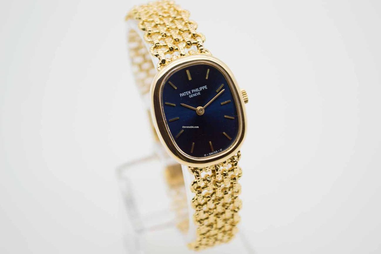 IMG_9081 Patek Philippe Golden Ellipse Womens watch Manual winding Yellow gold 4564 Replica 5