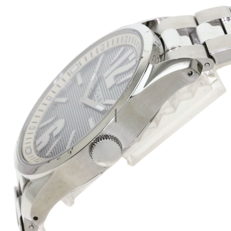 IMG_9081 Bulgari Mens watch Unisex Quartz Steel ST44SS Replica 5