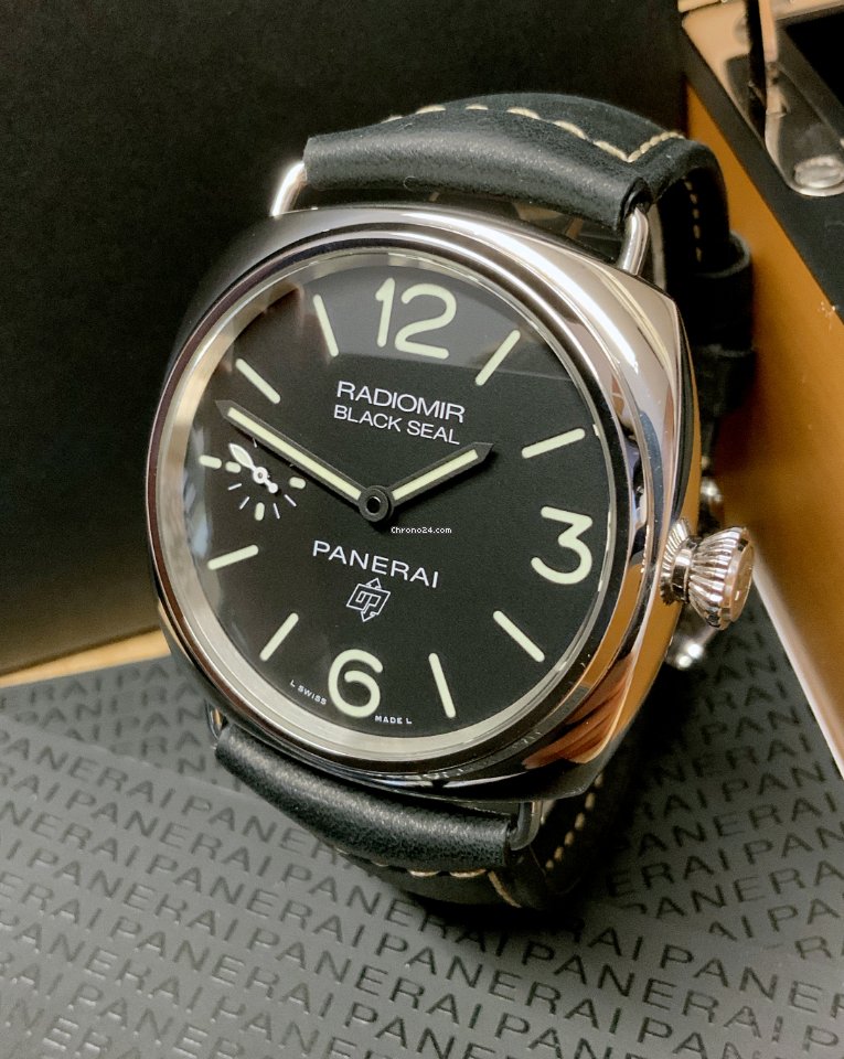 IMG_9081 Panerai Radiomir Black Seal Mens watch Unisex Manual winding Steel PAM 00754 Replica 5