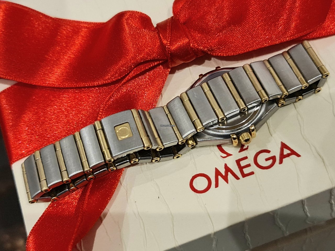 Omega Constellation Ladies Womens watch Quartz Gold Steel 1202.30.00 Replica 5