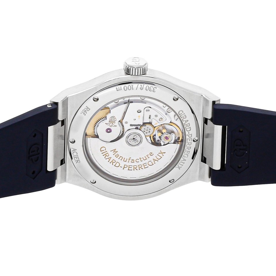 IMG_9081 Girard Perregaux Laureato Mens watch Unisex Automatic Steel 81010-11-431-BB6A Replica 5