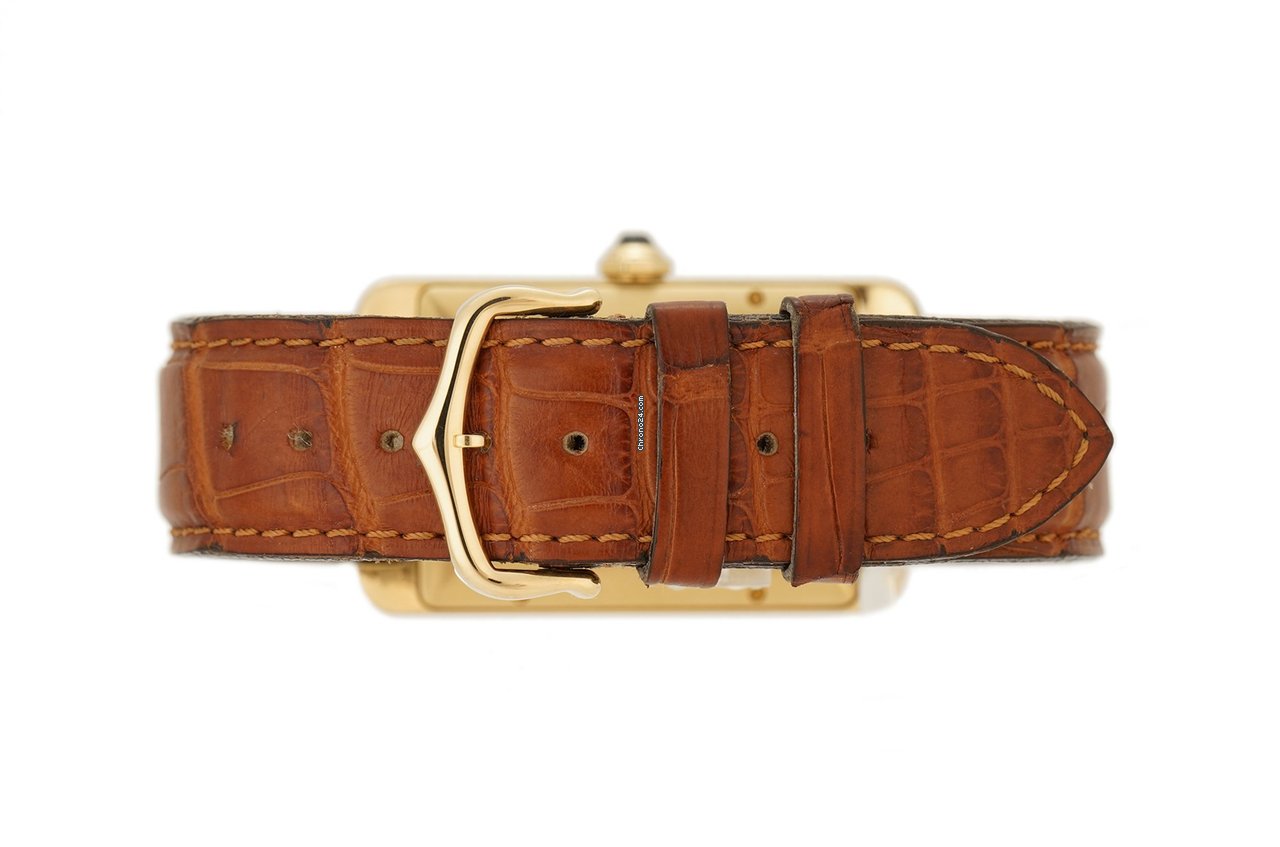IMG_9081 Cartier Tank Americaine Automatic Yellow gold W2603156 Replica 5