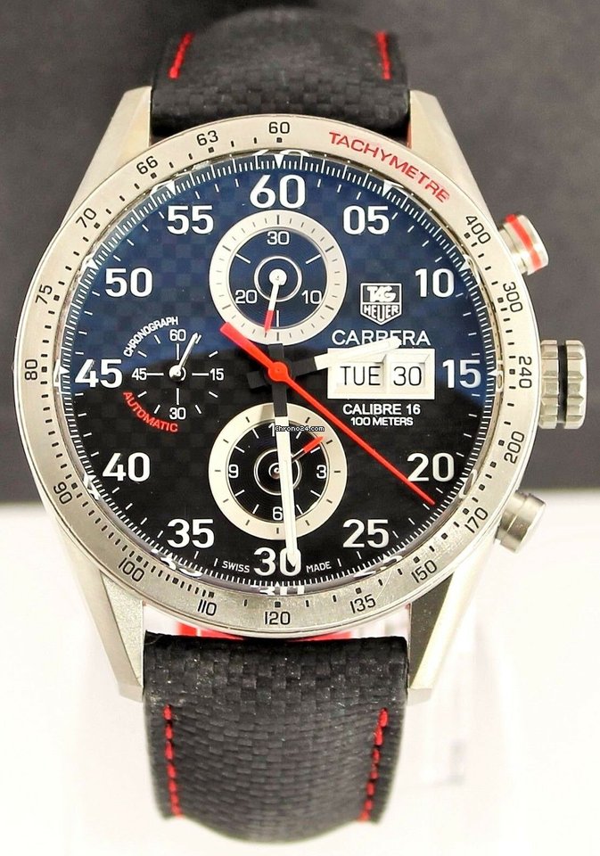 TAG Heuer Carrera Calibre 16 Automatic Titanium CV2A80.FC6256 Replica 5